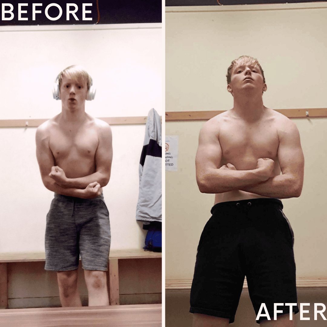 Before and after of client
